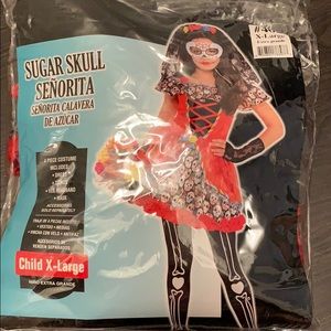 !!Child X-Large Sugar Skull Costume!!